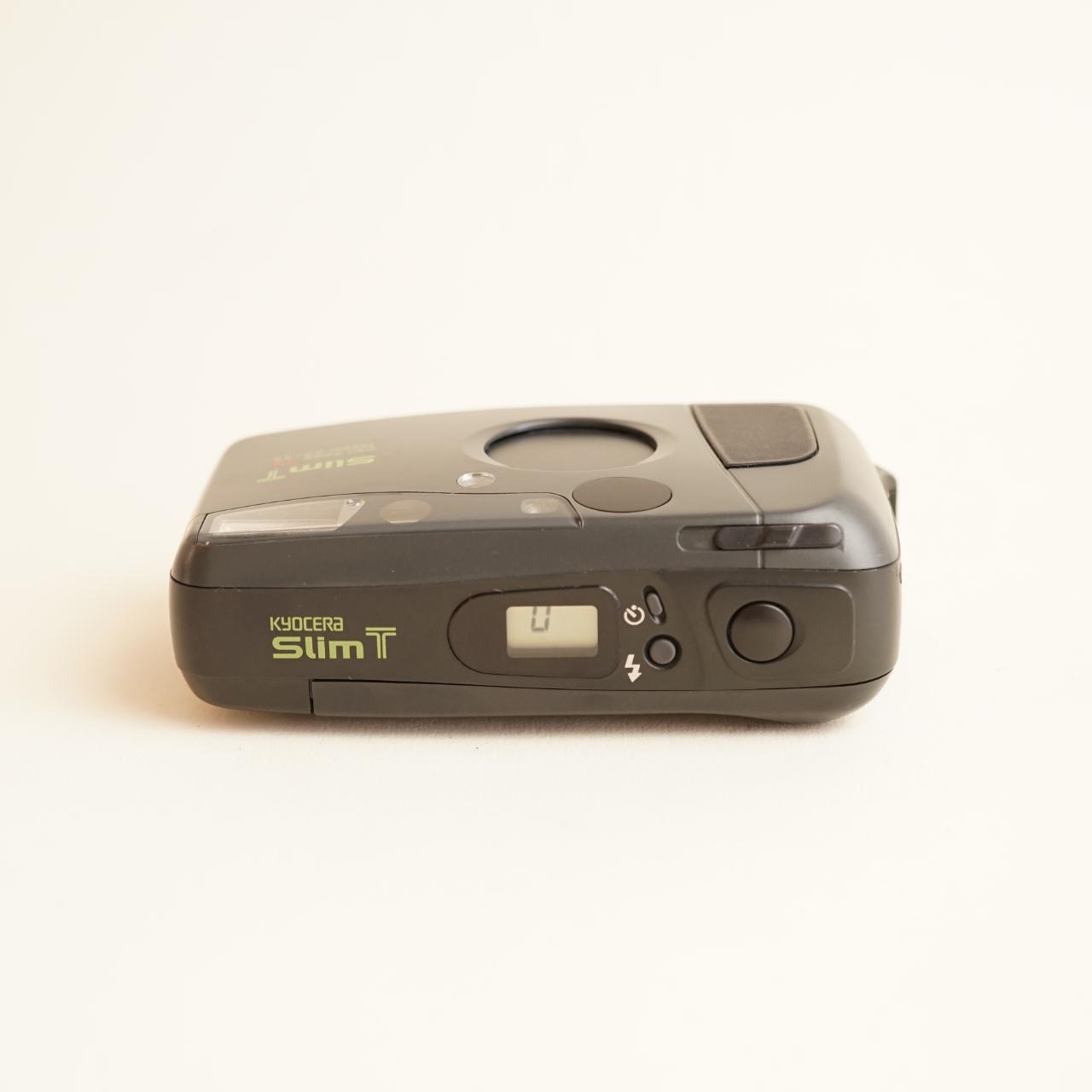 Kyocera Slim T Film Camera | 35mm Point & Shoot | Tested & Working | Grey