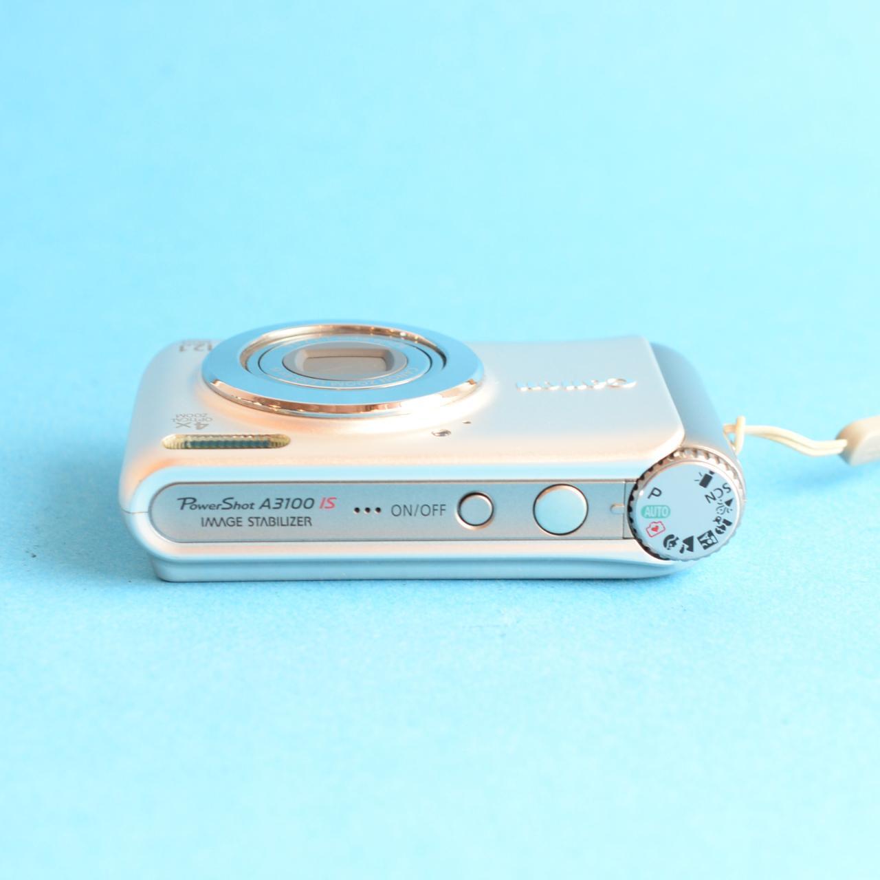 Canon PowerShot A3100 IS Digital Camera | 12MP | Tested & Working | Silver