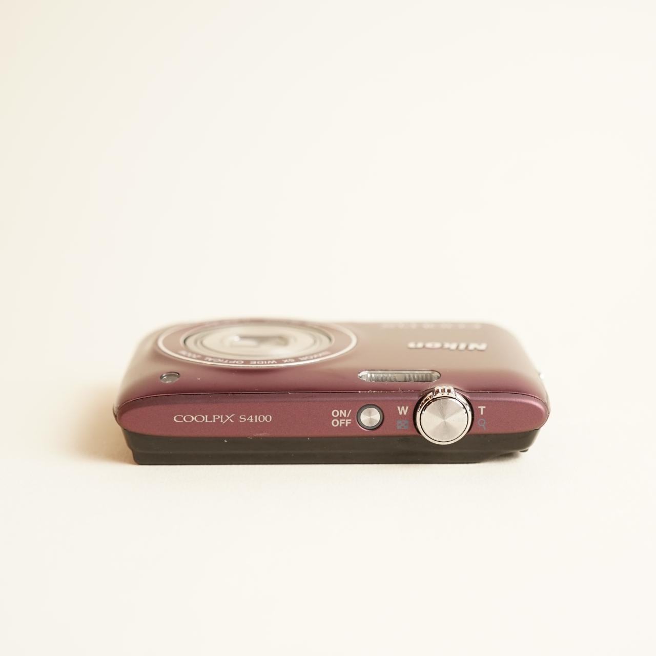 Nikon Coolpix S4100 Digital Camera | 14MP | Tested & Working | Maroon