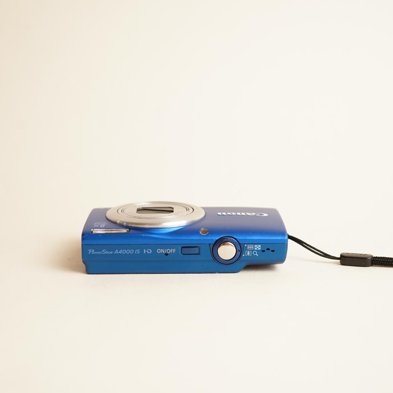 Canon PowerShot A4000 IS Digital Camera | 16MP | Tested & Working | Blue