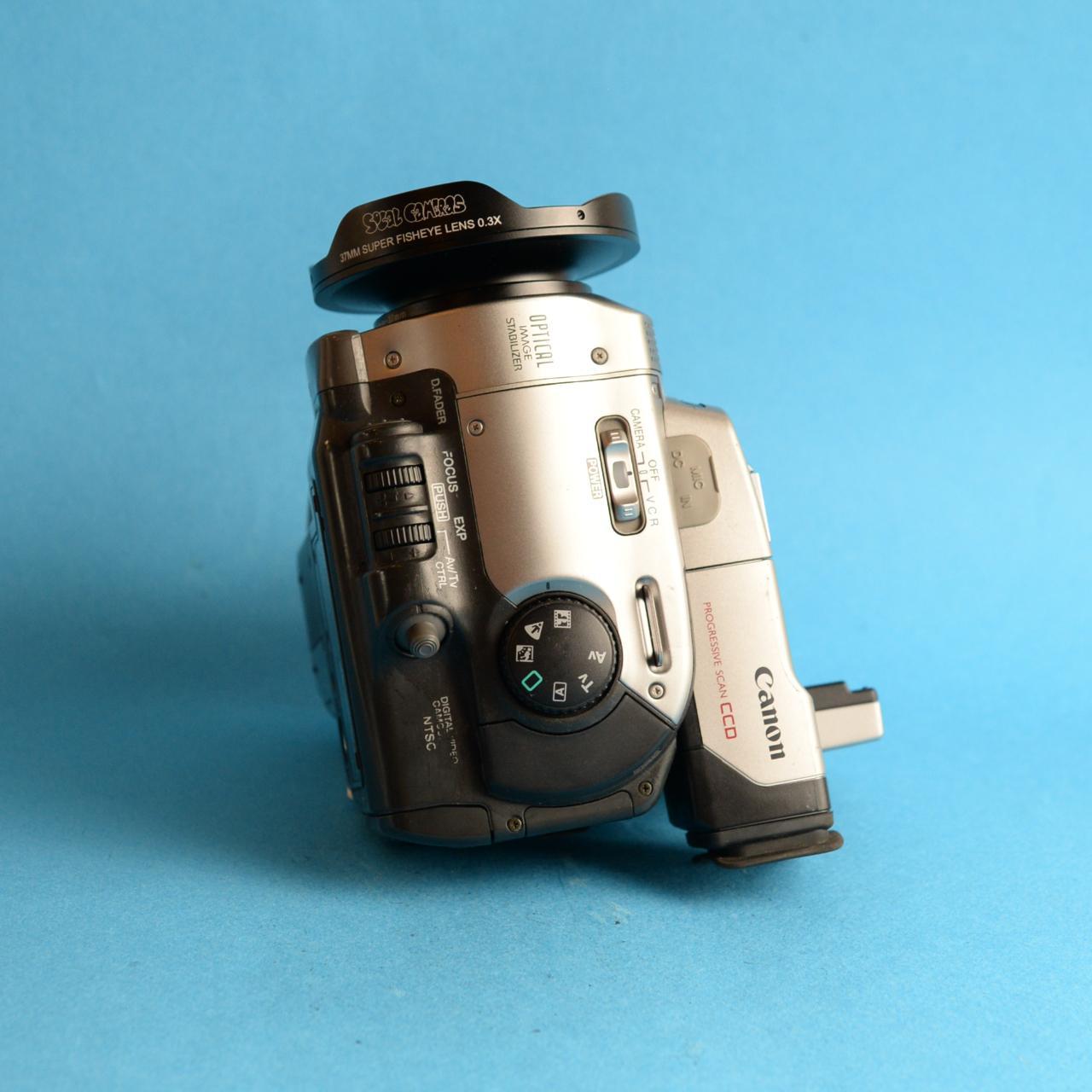 Canon Optura Tapeless Camcorder Setup Fisheye Lens | Camcorder | Tested & Working | Silver