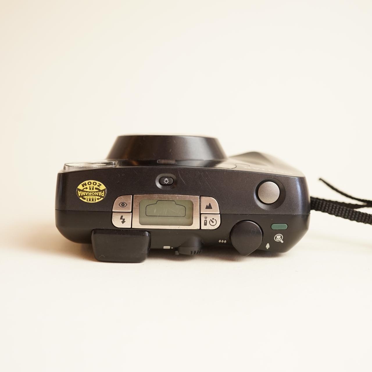 Pentax IQZoom 120 Film Camera | 35mm Point & Shoot | Tested & Working | Black