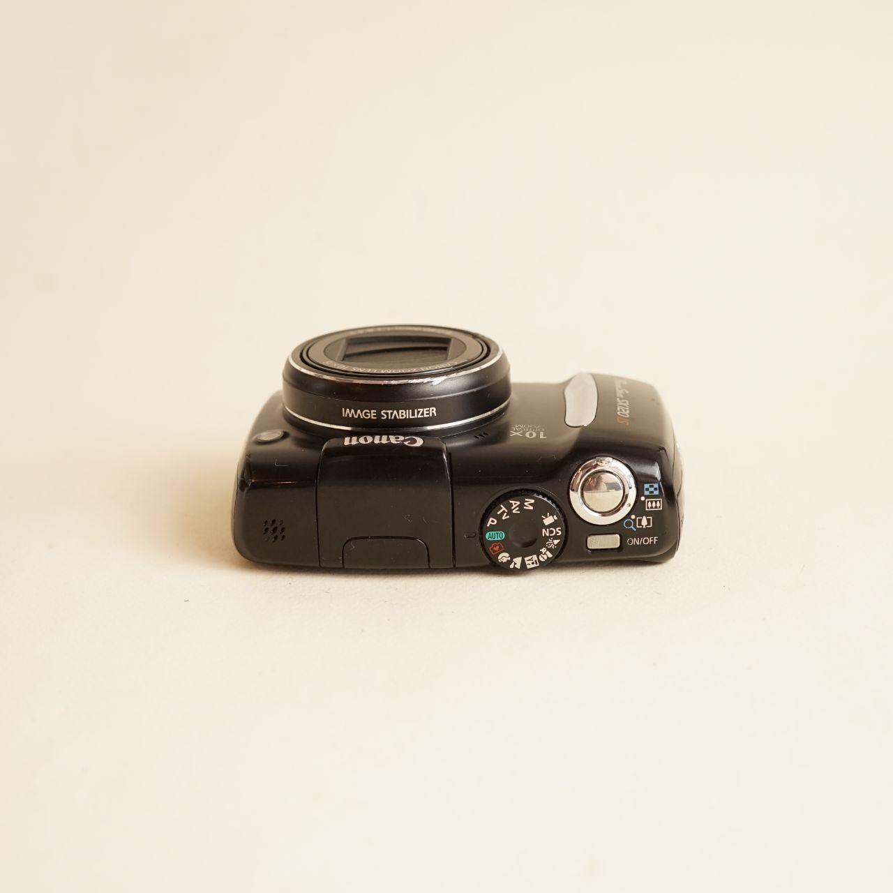 Canon PowerShot SX120 IS Digital Camera | 10MP | Tested & Working | Black