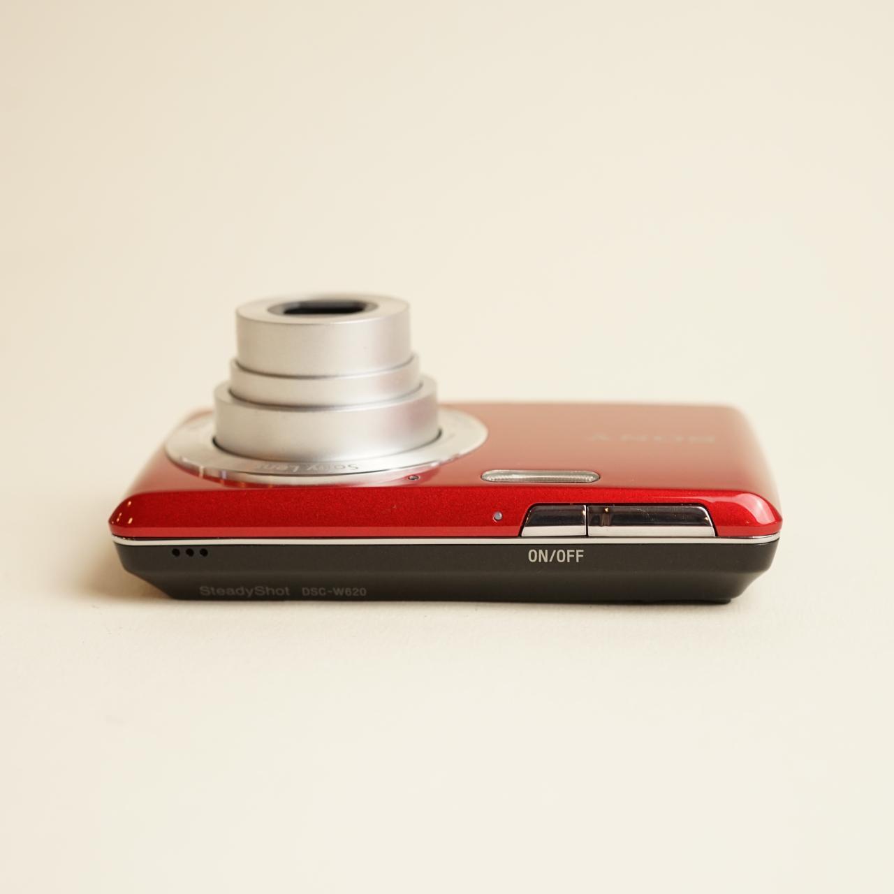 Sony Cyber-shot DSC-W620 Digital Camera | 14MP | Tested & Working | Red