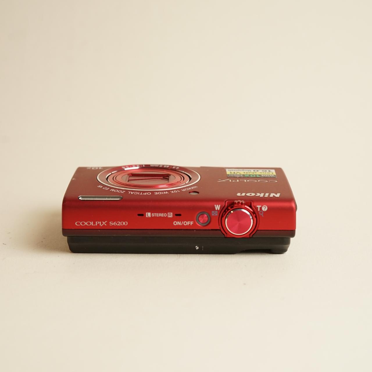 Nikon Coolpix S6200 Digital Camera | 16MP | Tested & Working | Red