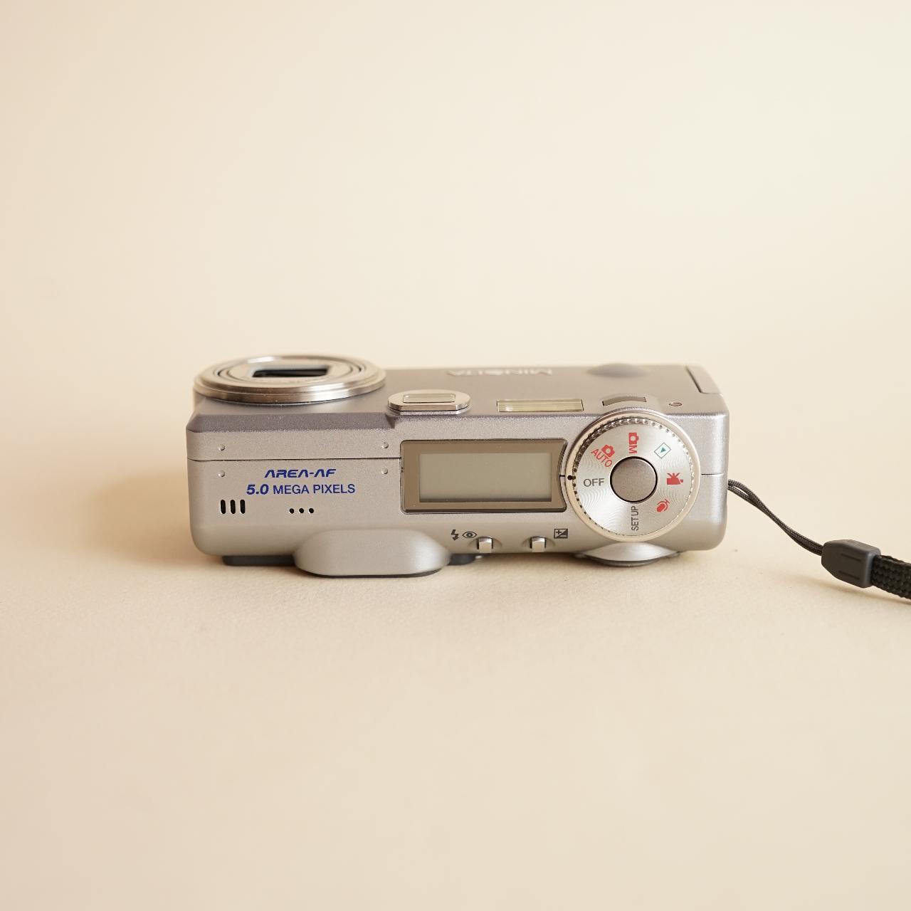 Minolta DiMage F300 Digital Camera | 5MP | Tested & Working | Silver