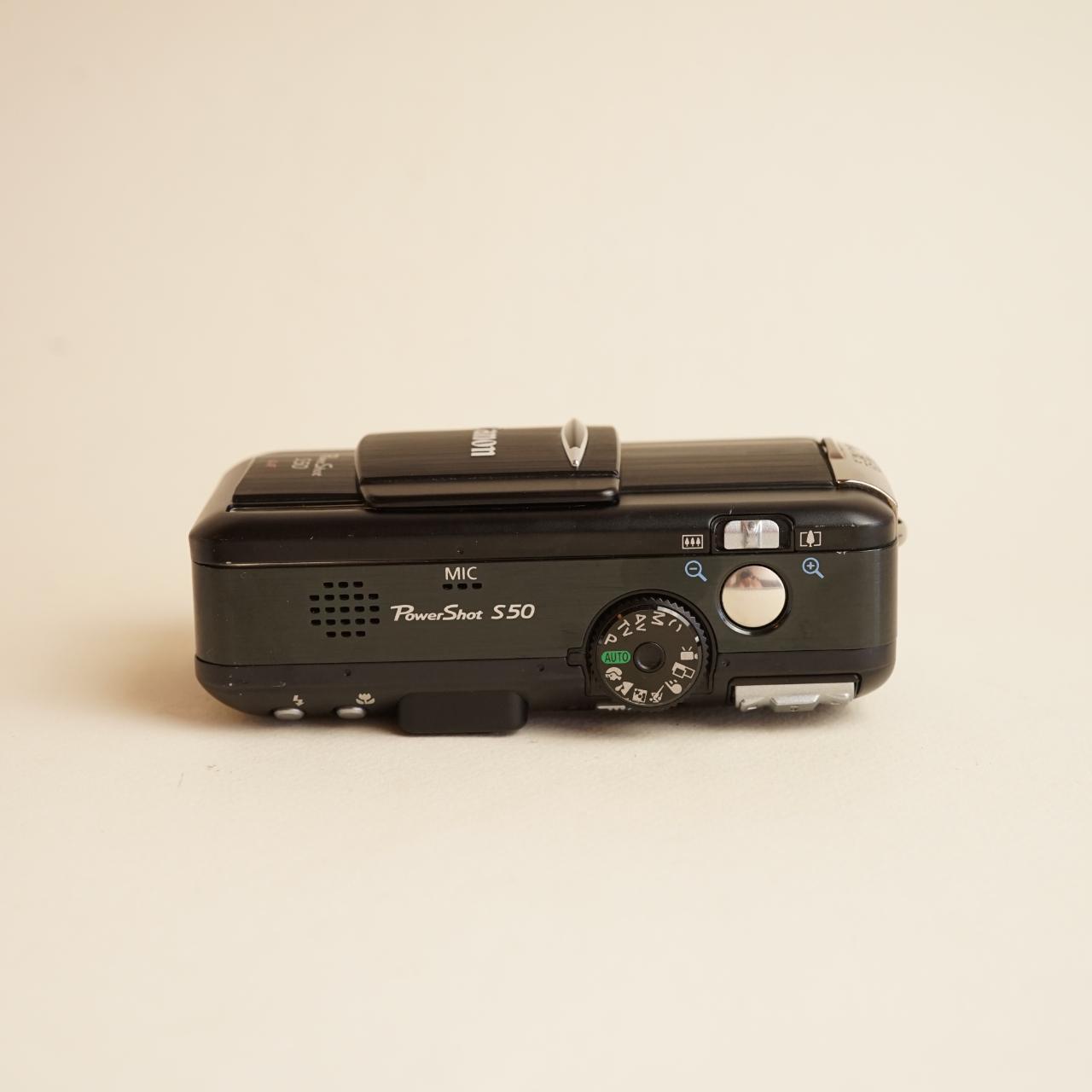 Canon PowerShot S50 Digital Camera | 5MP | Tested & Working | Black