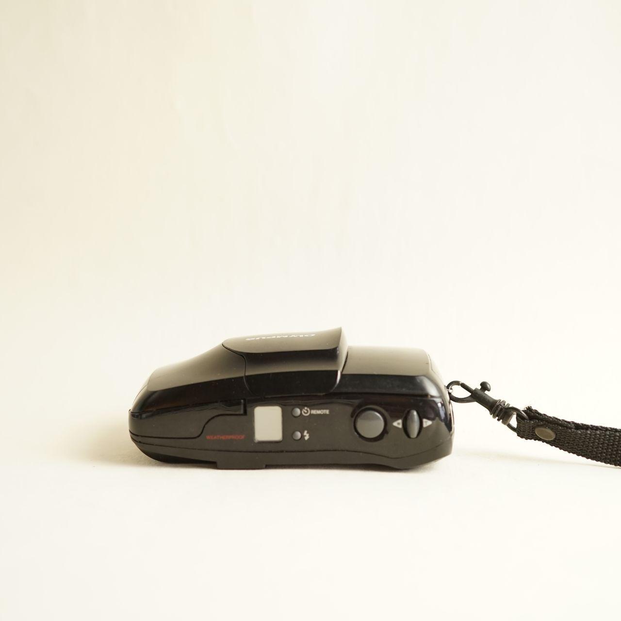 Olympus Infinity Stylus Zoom Film Camera | 35mm Point & Shoot | Tested & Working | Black