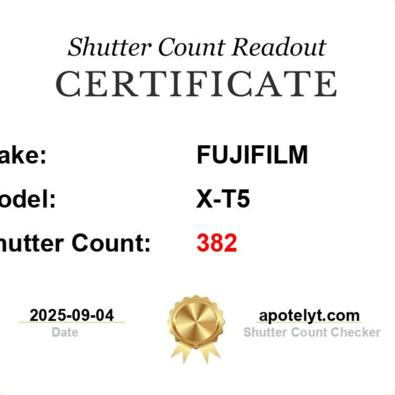 Fujifilm X-T5 Digital Camera (382 Shutter Count) | 40.2MP APS-C Mirrorless | Tested & Working | Black