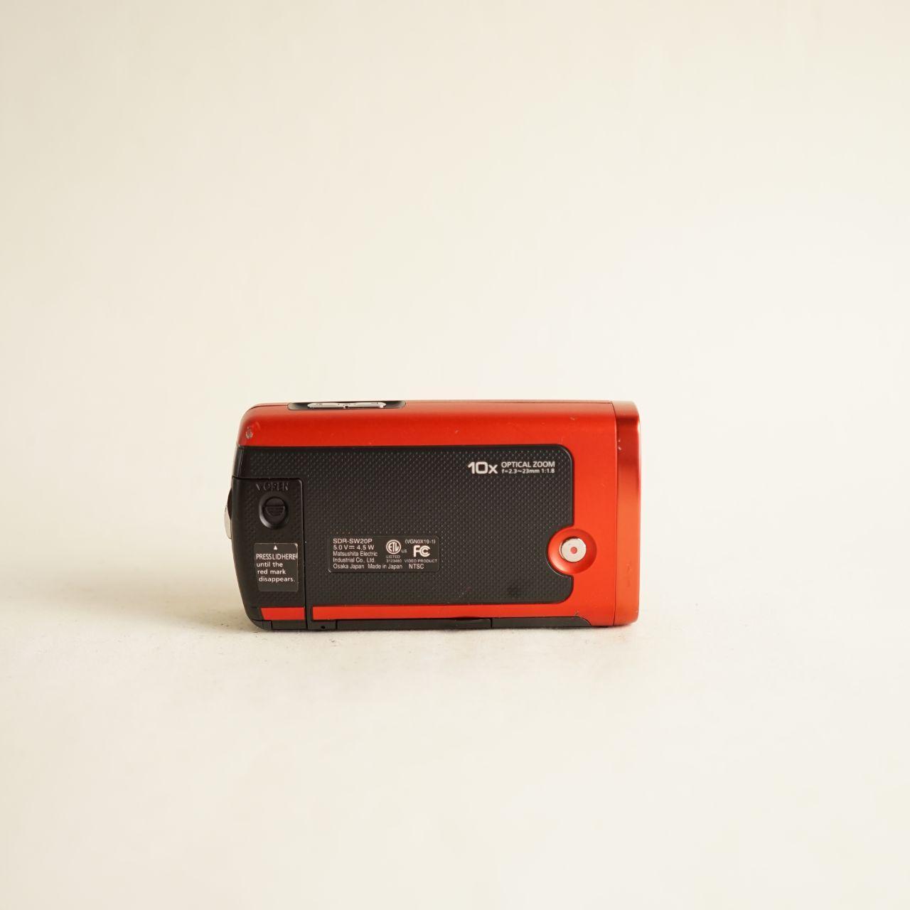 Panasonic SDR-SW20 Digital Camcorder | Tested & Working | Red